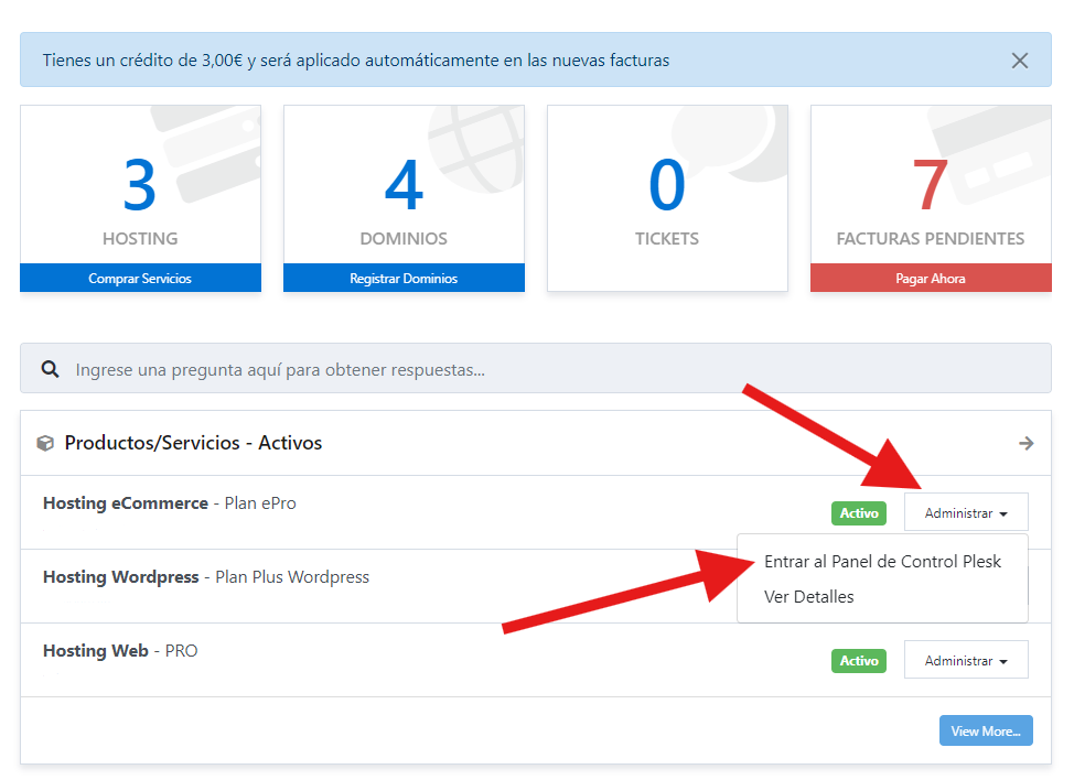 Como acceder a Plesk desde Brobit.com